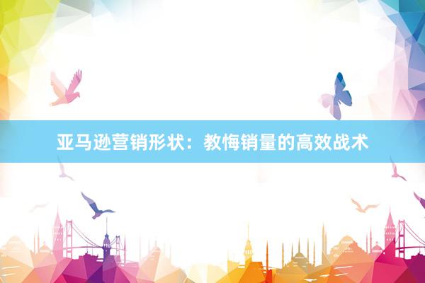亚马逊营销形状：教悔销量的高效战术